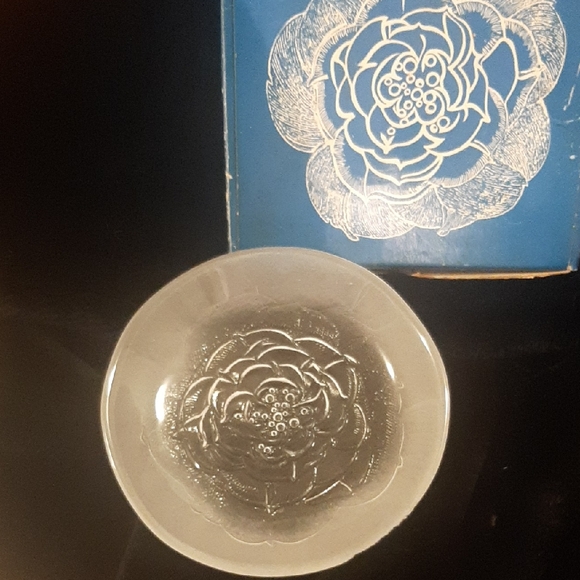 Iittala Other - Iittala🇫🇮FINLAND4️⃣WILD ROSE FROSTED GLASS PLATES SET Villiruusu SIZE 6"